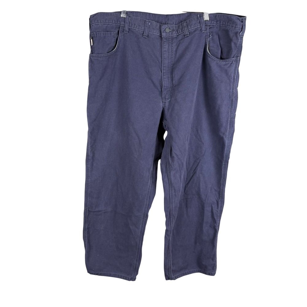 Carhartt FR Flame Resistant Original Fit Work Pants Navy Blue 44x30 FRB159-DNY